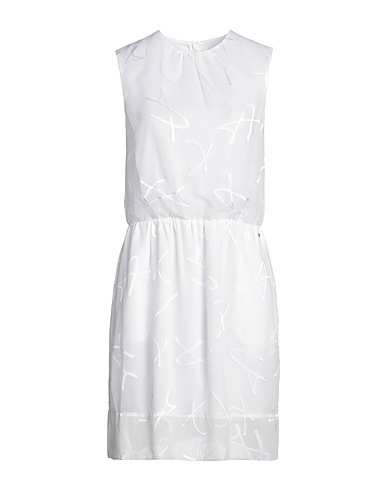 ARMANI EXCHANGE Vestito corto Bianco 83% Poliestere, 17% Viscosa