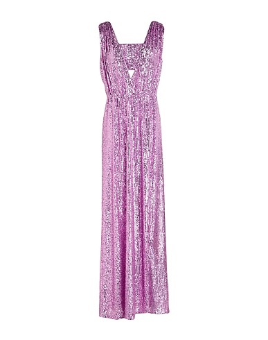 NENETTE Long dress Mauve 100% Polyester, Elastane