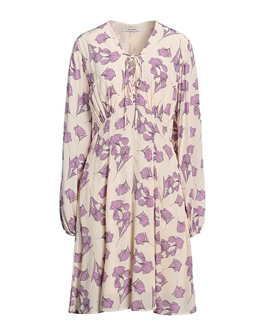 IVY OAK Short dress Cream 100% Viscose