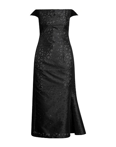 PHILOSOPHY di LORENZO SERAFINI Elegant dress Black 100% Polyester, Cotton, Elastane