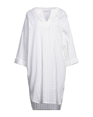 FABIANA FILIPPI Vestito corto Bianco 96% Cotone, 4% Elastan