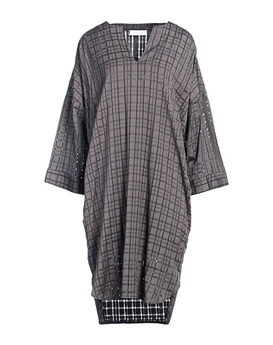 FABIANA FILIPPI Short dress Charcoal 96% Cotton, 4% Elastane