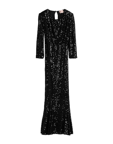 LE TWINS Paillettenkleid NERO 100% Polyamid