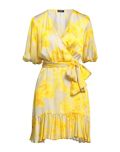 LIU •JO Short dress Yellow 100% Polyester