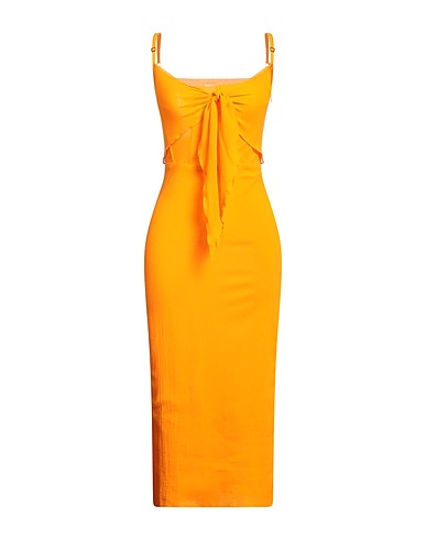 PATOU Midi-Kleid Orange 100% Baumwolle
