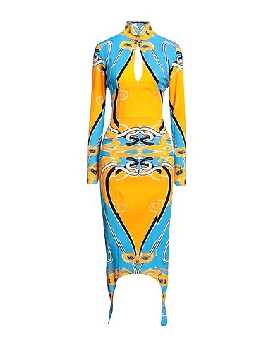 PATOU Robe mi-longue 59% Viscose, 40% Coton, 1% Élasthanne