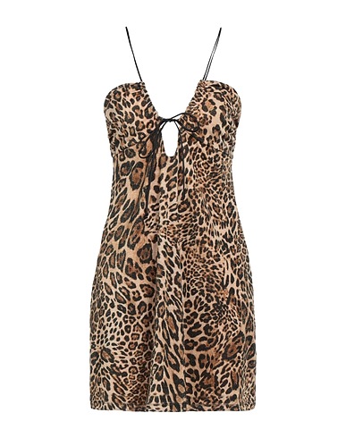 GAëLLE Paris Short dress Sand 81% Polyester, 14% Polyamide, 5% Elastane