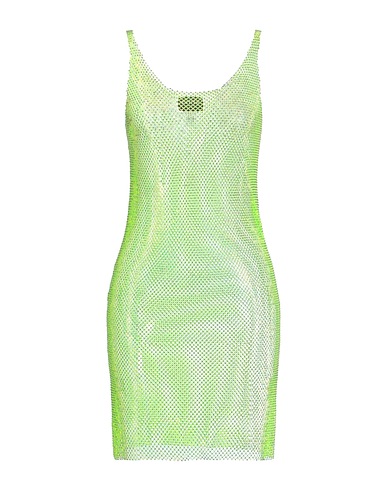 SANTA BRANDS Sheath dress Green 50% Crystal, 30% Polyester, 20% Cotton