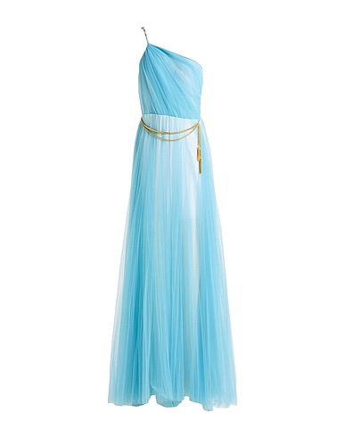 ELISABETTA FRANCHI Long dress Sky blue 100% Polyamide