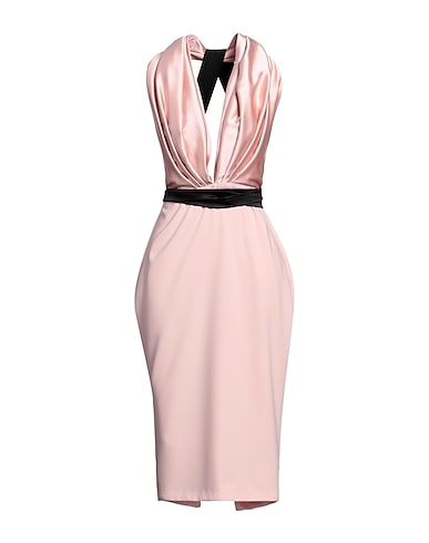 RHEA COSTA Midi dress Light pink 100% Viscose