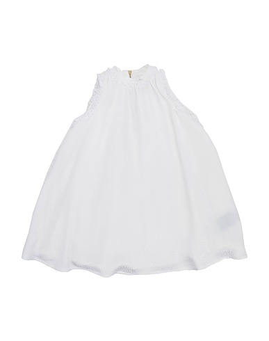 BALMAIN Dress White 87% Acetate, 8% Silk, 5% Polyamide