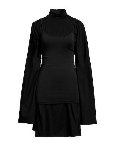 MM6 MAISON MARGIELA Short dress Black 80% Polyamide, 20% Elastane, Polyester