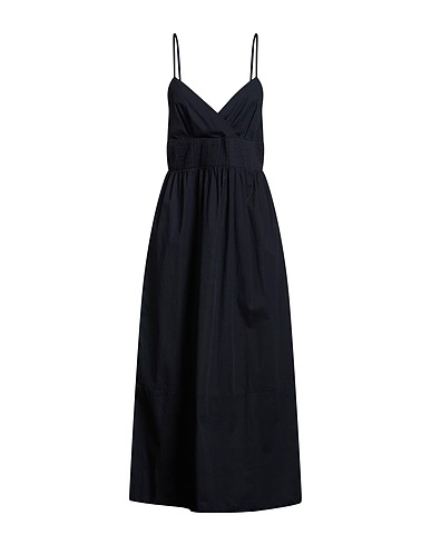 ALPHA STUDIO Midi dress Midnight blue 98% Cotton, 2% Elastane