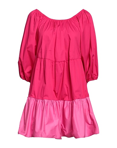 JIJIL Short dress Fuchsia 66% Cotton, 31% Polyamide, 3% Elastane