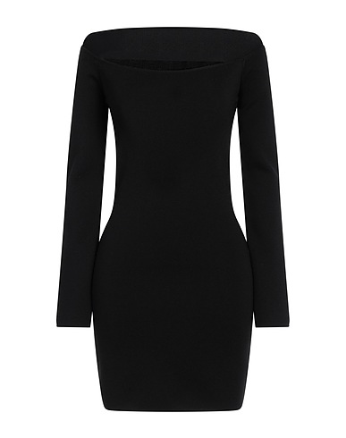 GAUGE81 Short dress Black 65% Rayon, 35% Polyamide