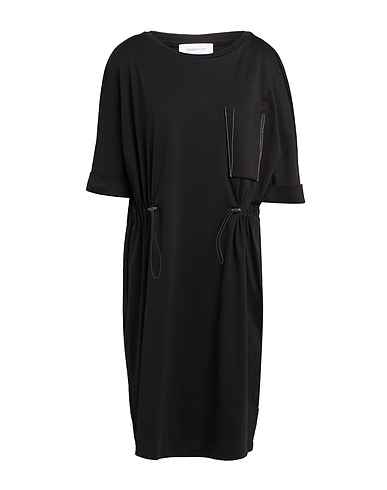 FABIANA FILIPPI Midi dress Black 100% Cotton, Ecobrass