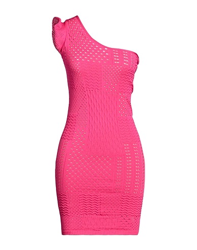 PINKO One-shoulder dress Fuchsia 64% Viscose, 36% Polyamide