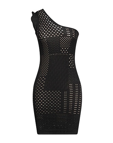 PINKO One-shoulder dress Black 64% Viscose, 36% Polyamide