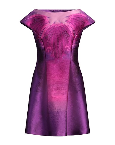 ALBERTA FERRETTI ミニワンピース・ドレス パープル ポリエステル 95% / シルク 5%