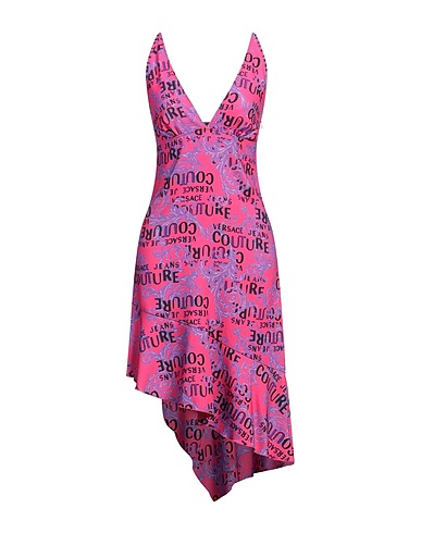 VERSACE JEANS COUTURE Midi dress Fuchsia 100% Polyester