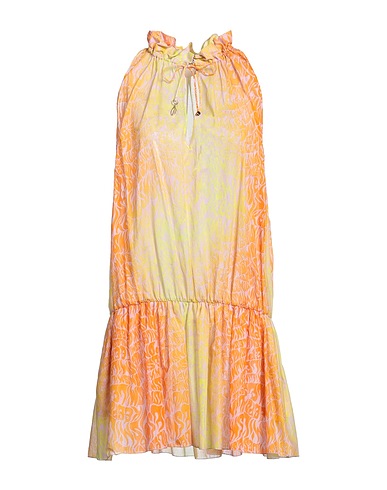 STELLA McCARTNEY Kurzes Kleid Orange 100% Baumwolle