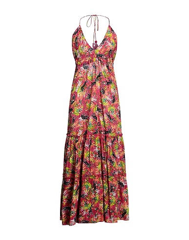 VERDISSIMA Long dress Fuchsia 100% Viscose
