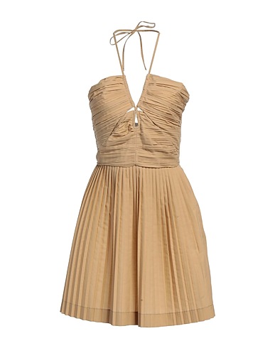 JIJIL Pleated dress Sand 65% Polyester, 35% Cotton