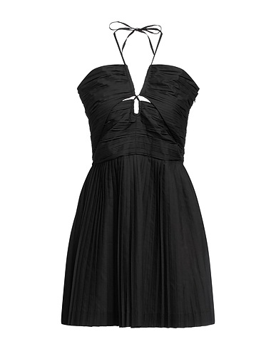 JIJIL Pleated dress Black 65% Polyester, 35% Cotton