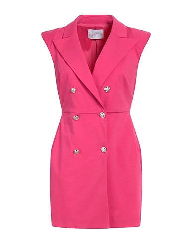 SOALLURE Short dress Fuchsia 52% Cotton, 40% Polyamide, 8% Elastane
