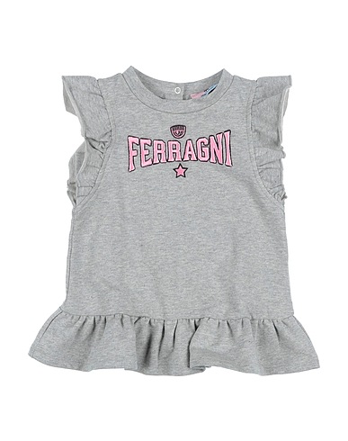 CHIARA FERRAGNI Vestito Baby  Grigio 95% Cotone, 5% Elastan