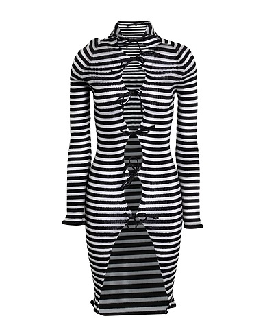 A. ROEGE HOVE Short dress NERO 75% Nylon, 25% Cotton