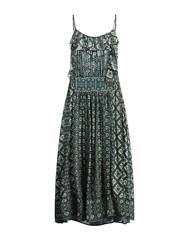 ISABEL MARANT Midi dress Deep teal 100% Silk
