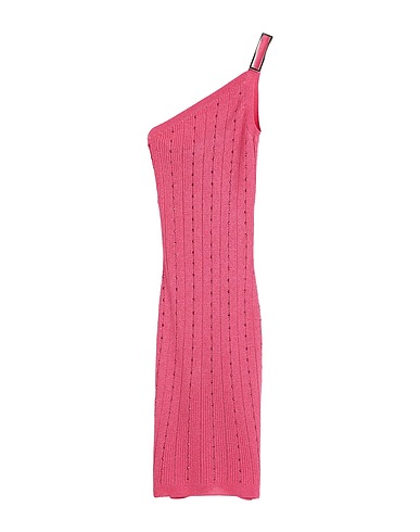 ALESSANDRA RICH Short dress Fuchsia 80% Acetate, 10% Polyester, 10% Polyamide, Glass