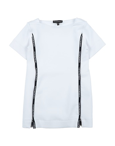 EMPORIO ARMANI Dress White 76% Cotton, 18% Polyester, 6% Elastane, Polyamide