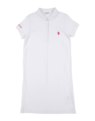 U.S.POLO ASSN. Robe Blanc 95% Coton, 5% Élasthanne