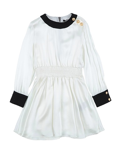 BALMAIN Dress Ivory 100% Silk, Polyester, Other Fibres, Polyamide