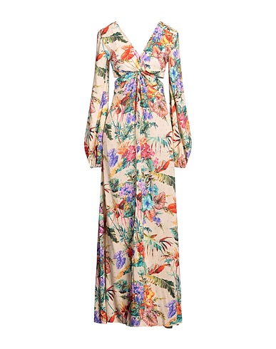 ANJUNA Long dress Apricot 99% Viscose, 1% Polyester