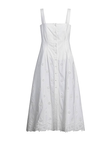 CHLOÉ Vestido midi Marfil 100% Algodón