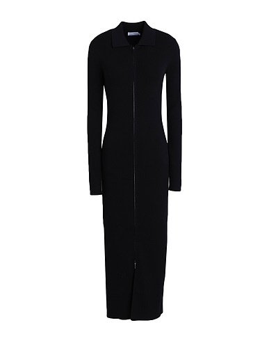 CALVIN KLEIN Long dress Black 54% Viscose, 44% Polyamide, 2% Elastane