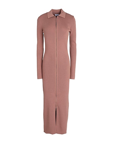 CALVIN KLEIN Vestito da ufficio Nocciola 54% Viscosa, 44% Poliammide, 2% Elastan