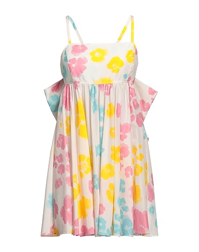 BOUTIQUE MOSCHINO Short dress White 65% Cotton, 35% Silk