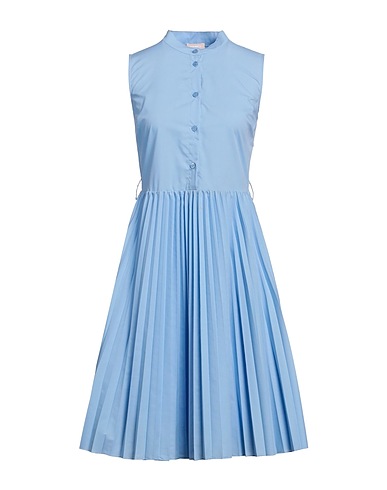 LIU •JO Midi dress Sky blue 65% Polyester, 35% Cotton