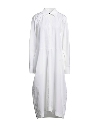 JIL SANDER Midi dress White 100% Cotton