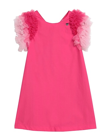 MONNALISA Dress Fuchsia 100% Cotton, Polyamide