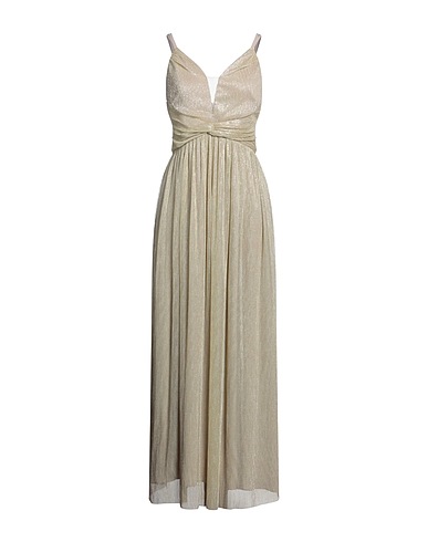 HANITA Long dress Light green 100% Polyester