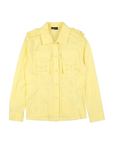MONNALISA Solid colour shirts & blouses Yellow 100% Cotton