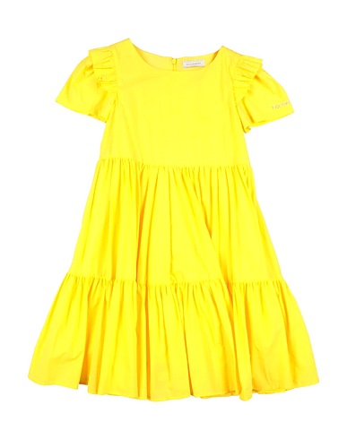 MONNALISA Vestido GIALLO 100% Algodón