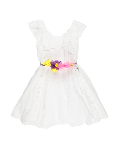 MONNALISA Kleid Weiß 100% Baumwolle, Polyamid