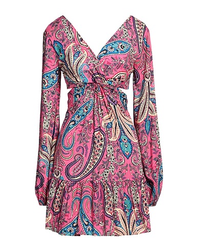 ANJUNA Short dress Fuchsia 99% Viscose, 1% Polyester