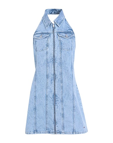 TOMMY JEANS Denim dress Blue 100% Recycled cotton